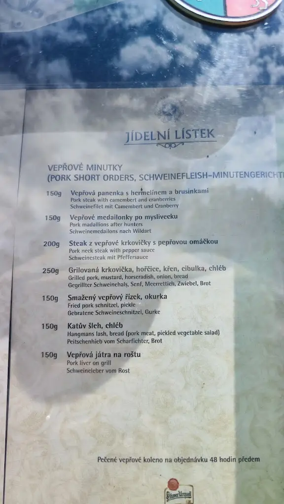 Menu_Zámecká restaurace a penzion Týn nad Vltavou_Týn nad Vltavou_image_2