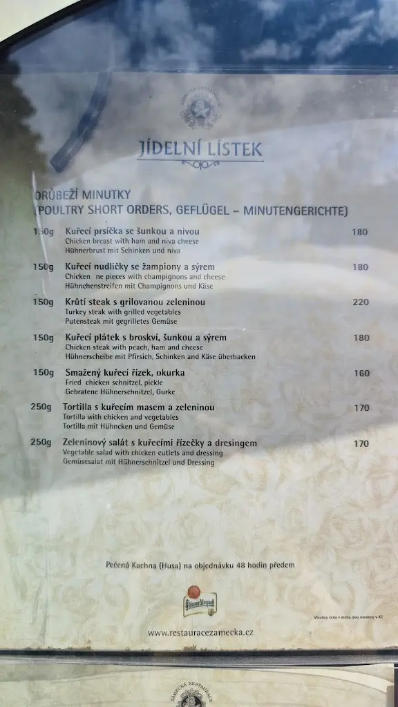 Menu_Zámecká restaurace a penzion Týn nad Vltavou_Týn nad Vltavou_image_3