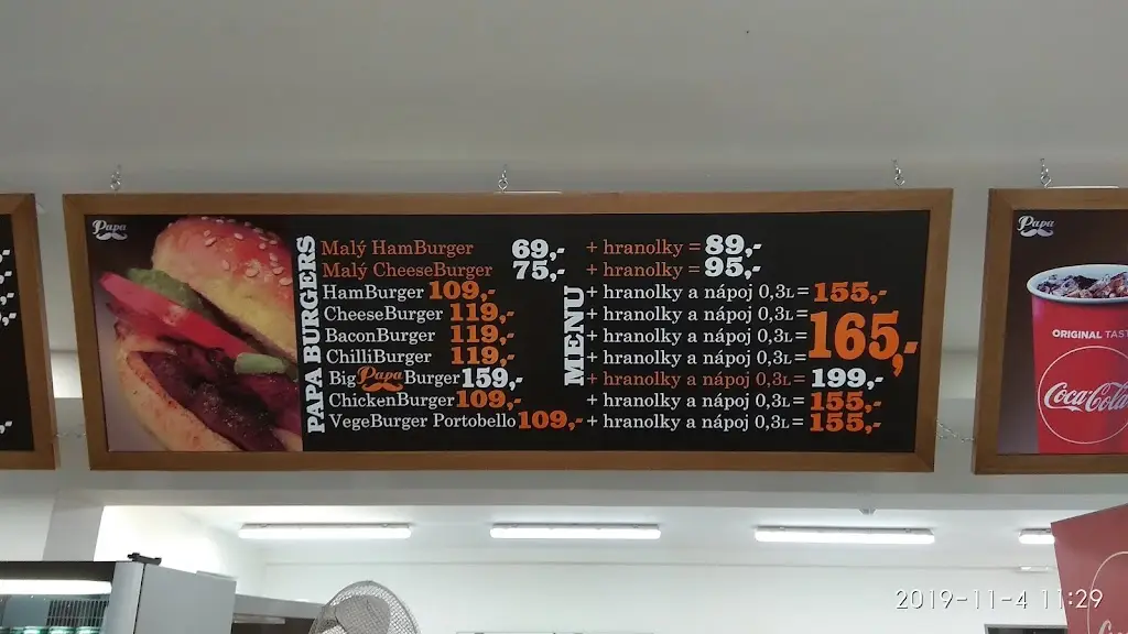 Menu_Papa Burger & Grill_Valašské Meziříčí_immagine_3