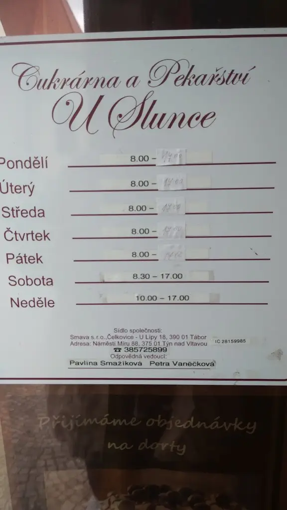 Menu_Kavarna U Slunce_Týn nad Vltavou_image_1