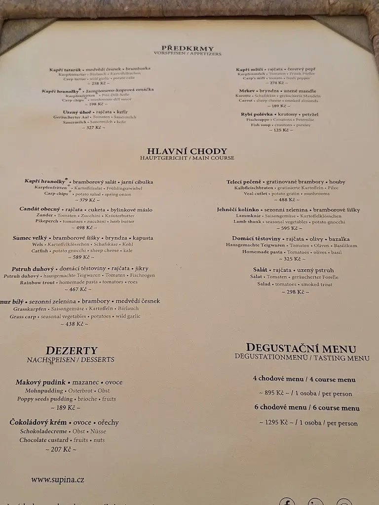 Menu_Šupina a Šupinka_Třeboň_image_2