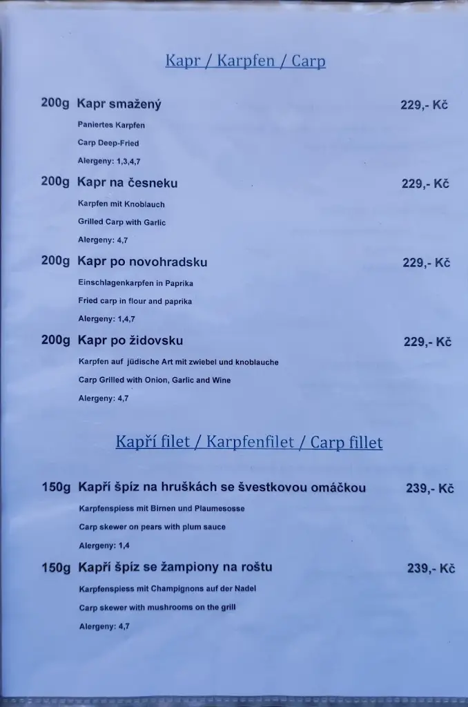 Menu_Restaurace Rožmberská Bašta_Třeboň_immagine_4