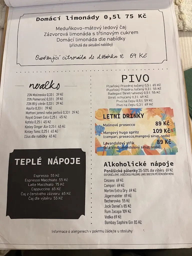 Menu_Řízková restaurace Kopretina_Třeboň_image_3