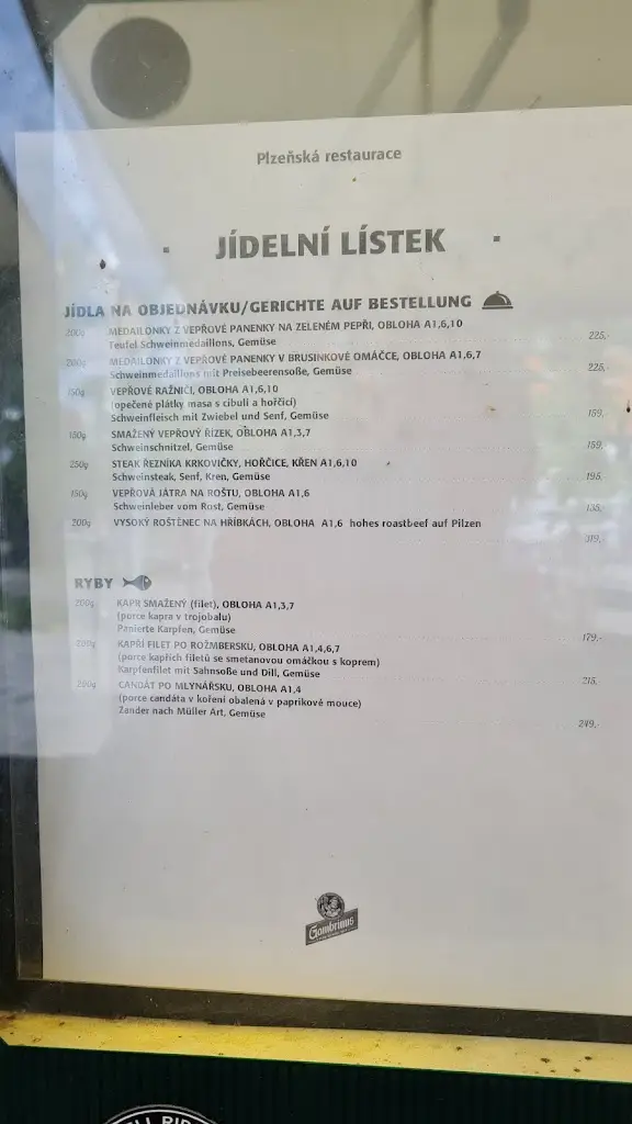 Menu_Plzeňská Restaurace_Třeboň_image_2