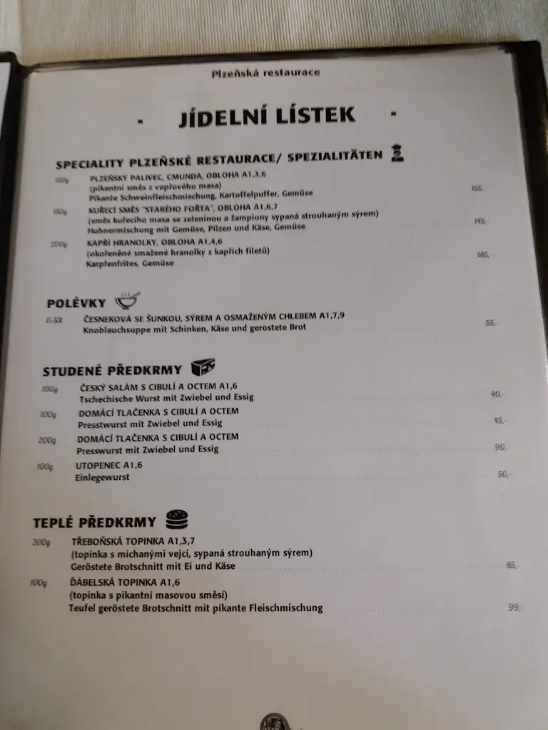 Menu_Plzeňská Restaurace_Třeboň_image_4