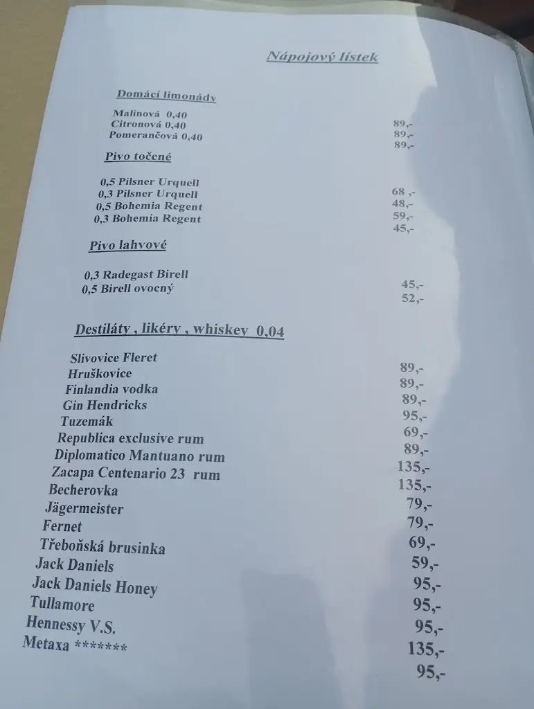 Menu_Restaurace Galerie (Hotel Galerie Třeboň)_Třeboň_image_1