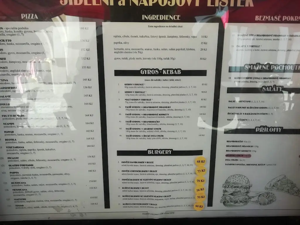 Menu_Sahara fast food_Třeboň_image_1