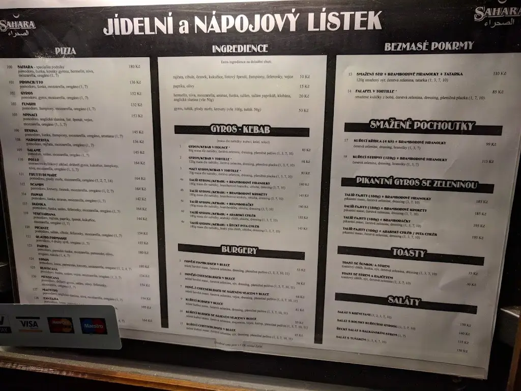 Menu_Sahara fast food_Třeboň_image_3