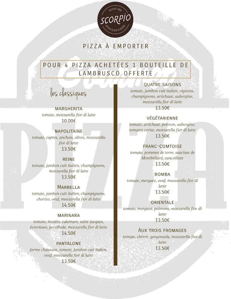 Menu_Le Scorpio_Montbéliard_immagine_1