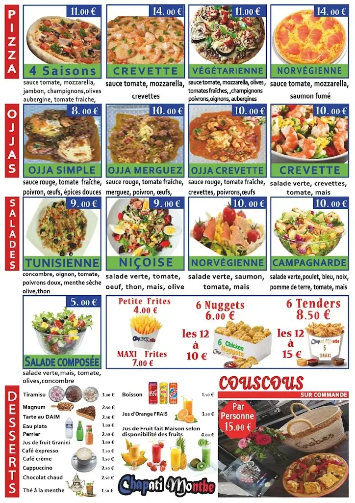 Menu_Chapati montbe restaurant pizzeria_Montbéliard_image_3