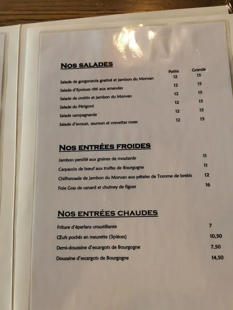 Menu_Hôtel-Restaurant Du Commerce_Pouilly-en-Auxois_image_2