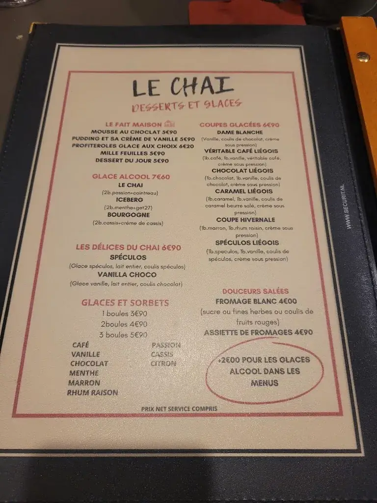 Menu_Restaurant brasserie Le Chai_Pouilly-sur-Loire_image_2