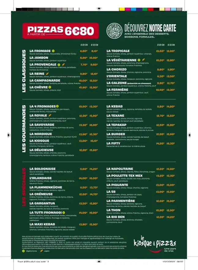 Menu_Le Kiosque à Pizzas_Pouilly-sur-Loire_immagine_1