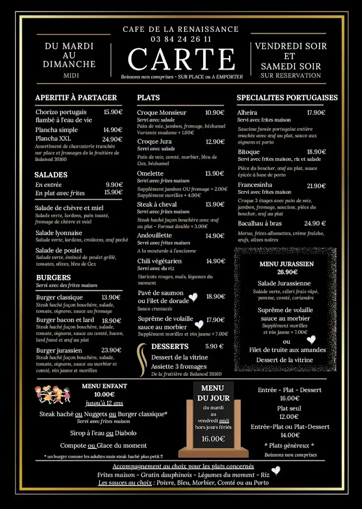 Menu_Café de la Renaissance - SAINT AMOUR 39 JURA_Saint-Amour_image_1