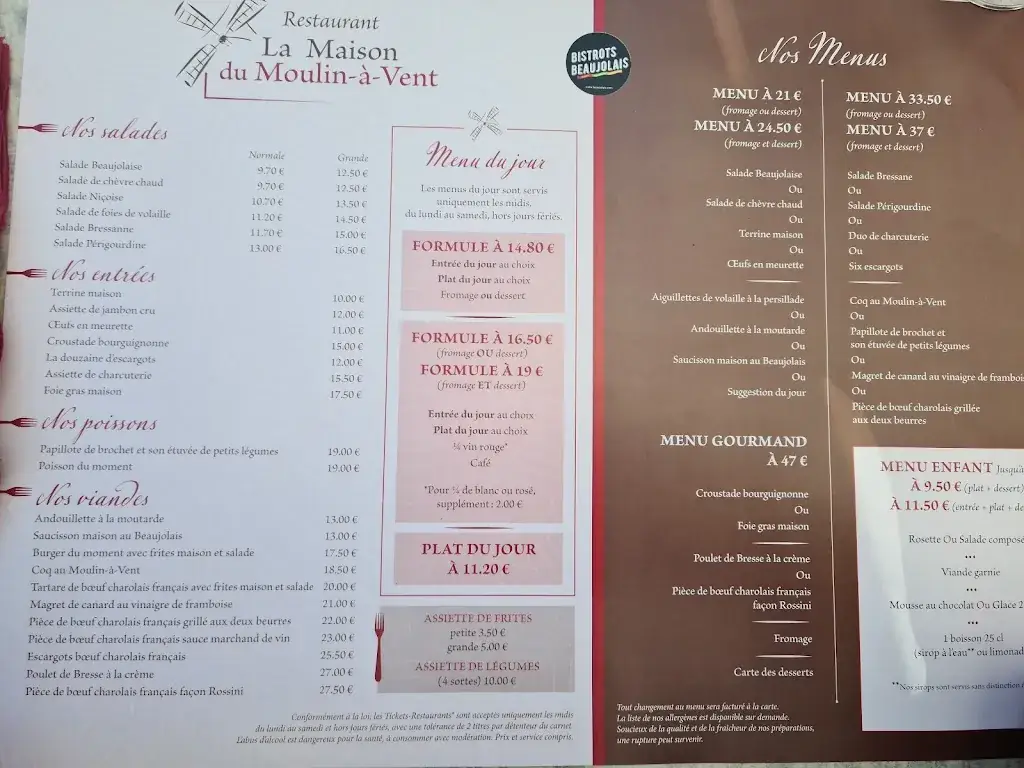 Menu_La Maison du Moulin à Vent_Romanèche-Thorins_image_4