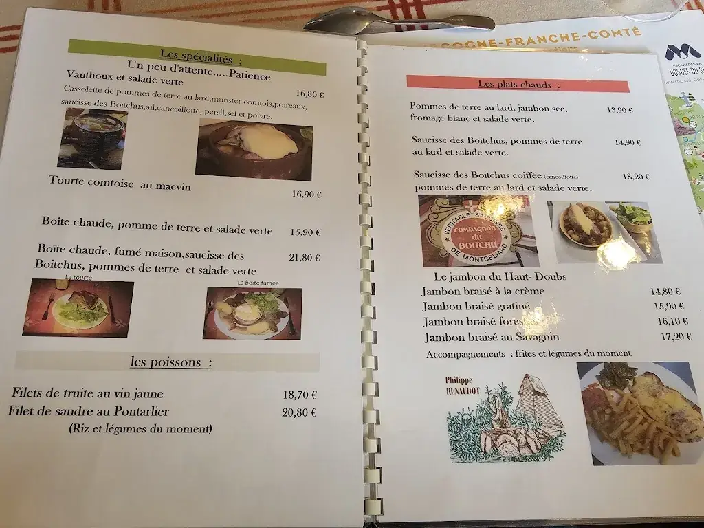 Menü_Auberge La Petite Charrue_Vauthiermont_Bild_1