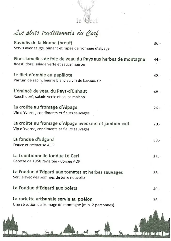 Menu_Café du Cerf_Rougemont_imagen_3