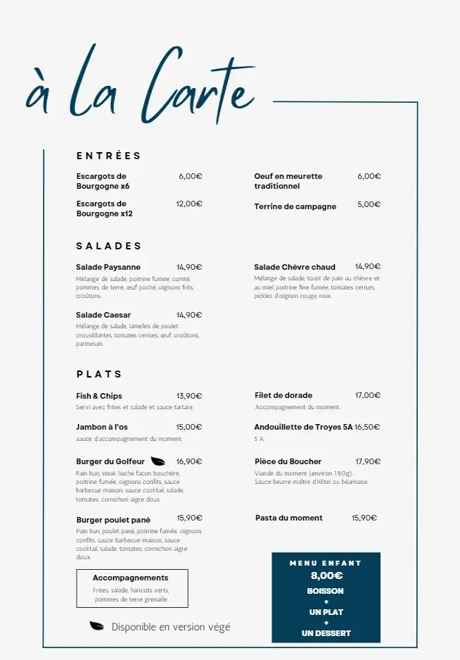 Menü_Counter Du Green_Quetigny_Bild_2