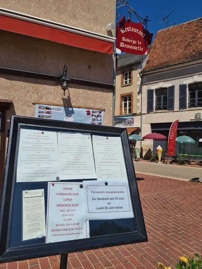 Menu_Auberge La Demoiselle_Saint-Fargeau_image_4