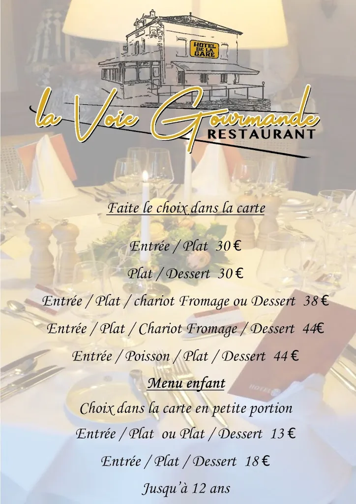 Menu_Hôtel de la Gare & Restaurant 'La Voie Gourmande'_Saint-Gengoux-le-National_image_4