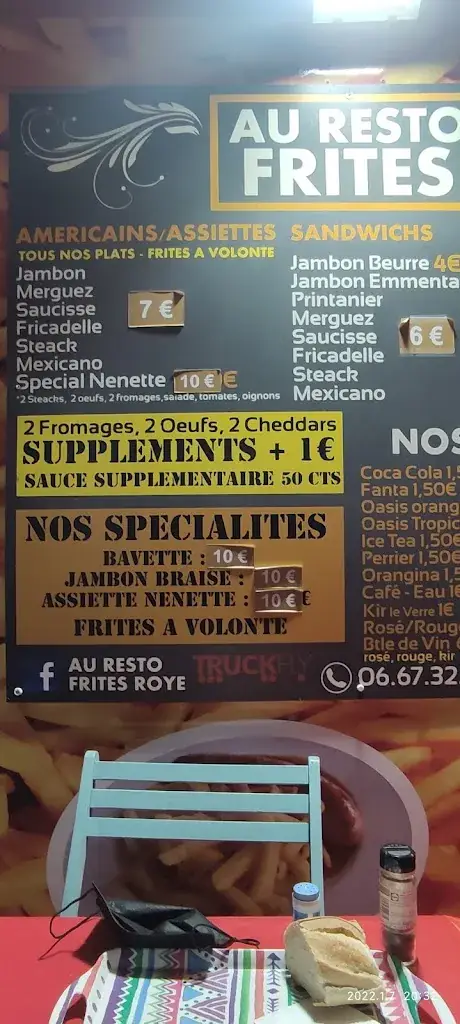 Menu_Au resto frites de Roye_Roye_image_4