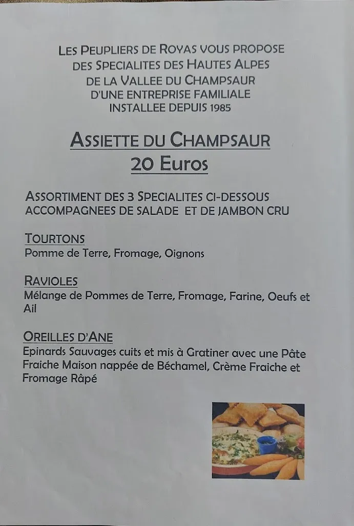 Menu_Les Peupliers de Royas_Royas_imagen_2