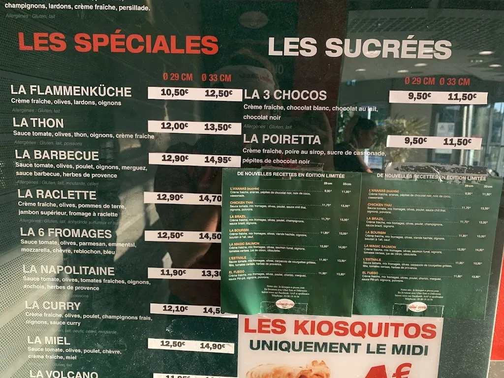 Menu_Le Kiosque à Pizzas_Saint-Apollinaire_immagine_3