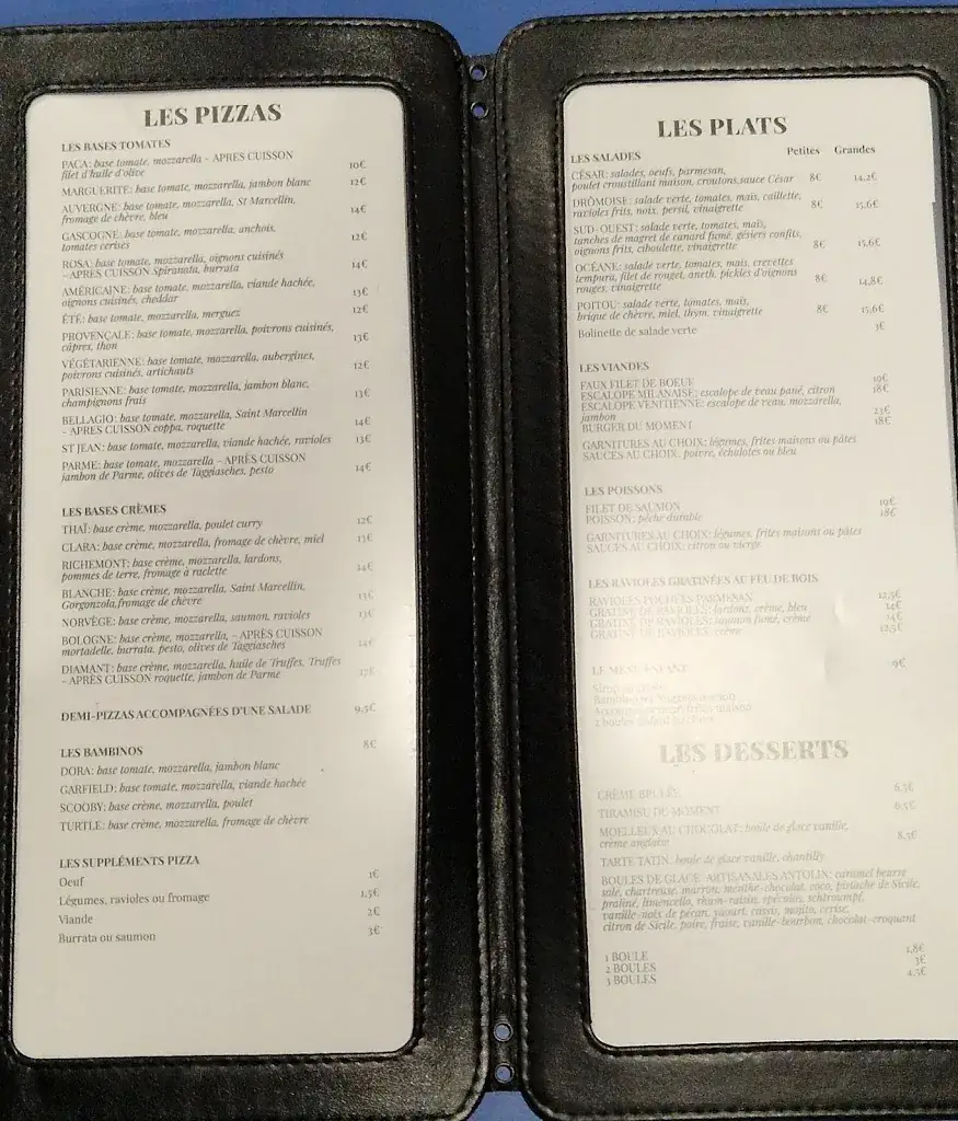 Menü_Pizzeria Chez Vivi_Alixan_Bild_1