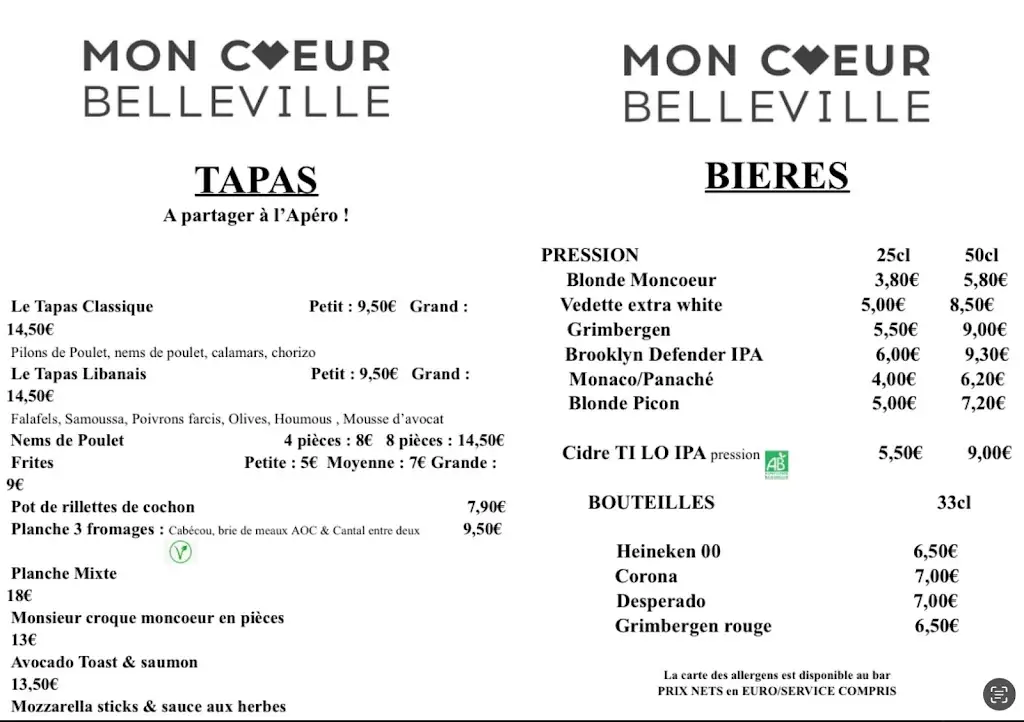 Menu_Moncœur Belleville_Paris_immagine_3
