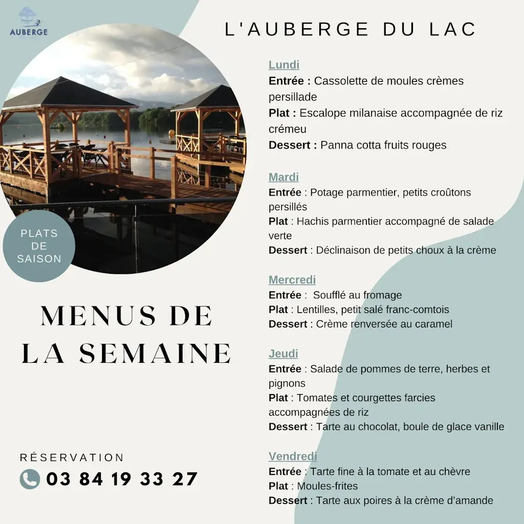 Menu_Auberge Du Lac Du Malsaucy_Évette-Salbert_immagine_1