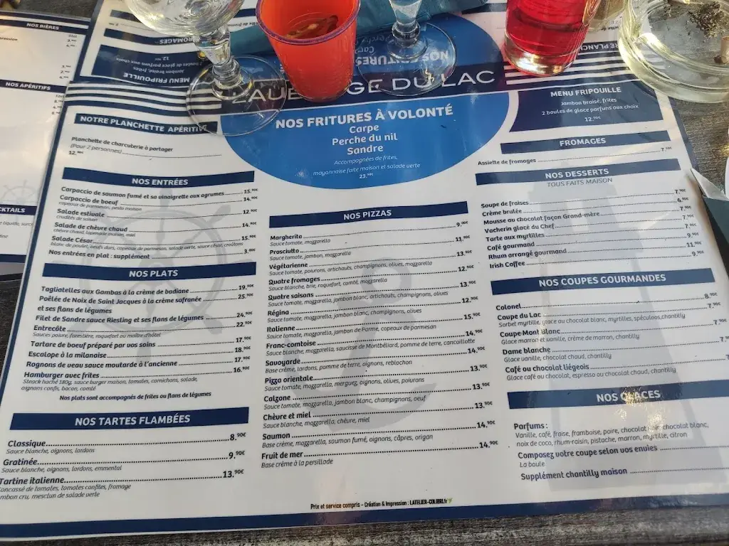 Menu_Auberge Du Lac Du Malsaucy_Évette-Salbert_immagine_2