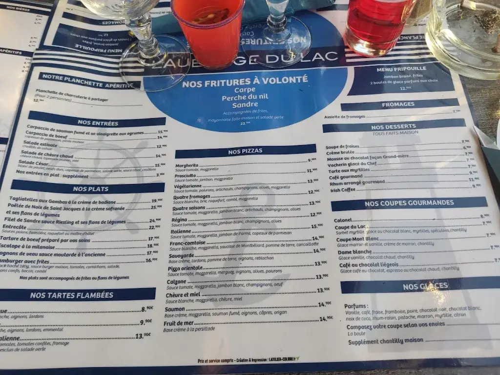 Menu_Auberge Du Lac Du Malsaucy_Évette-Salbert_immagine_4