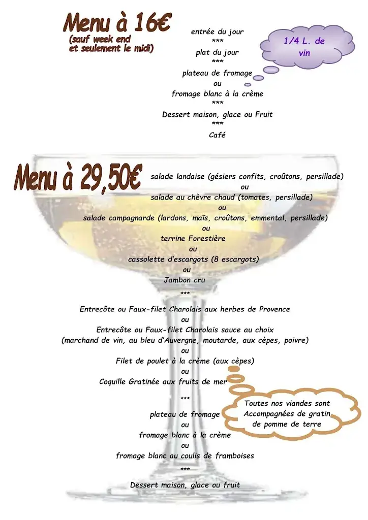Menu_La Chaumiere_Saint-Yan_immagine_4