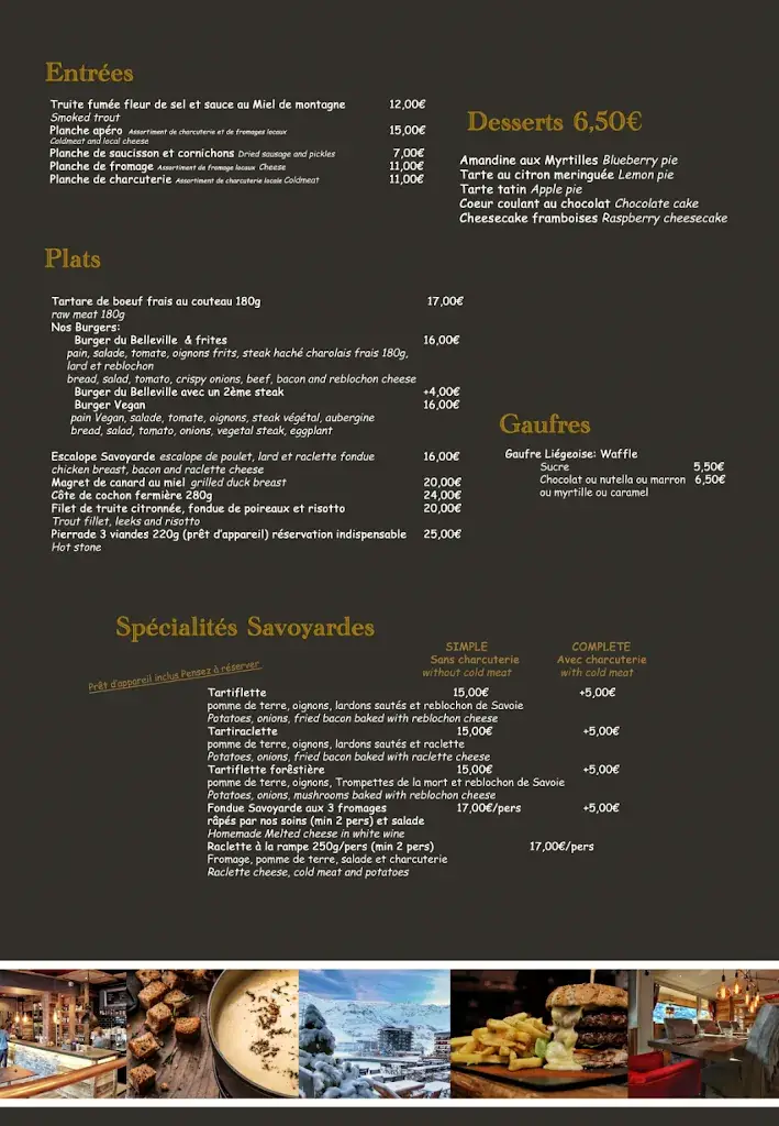 Menu_Restaurant Brasserie des Belleville La Croisette Les Menuires_Belleville_image_3