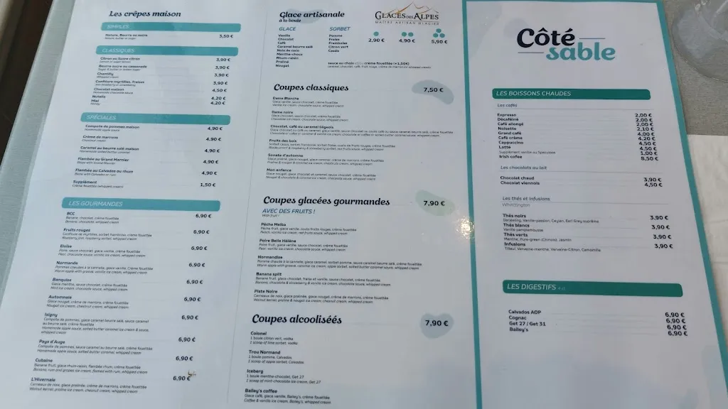 Menu_Côté Sable_Saint-Aubin-sur-Mer_image_1