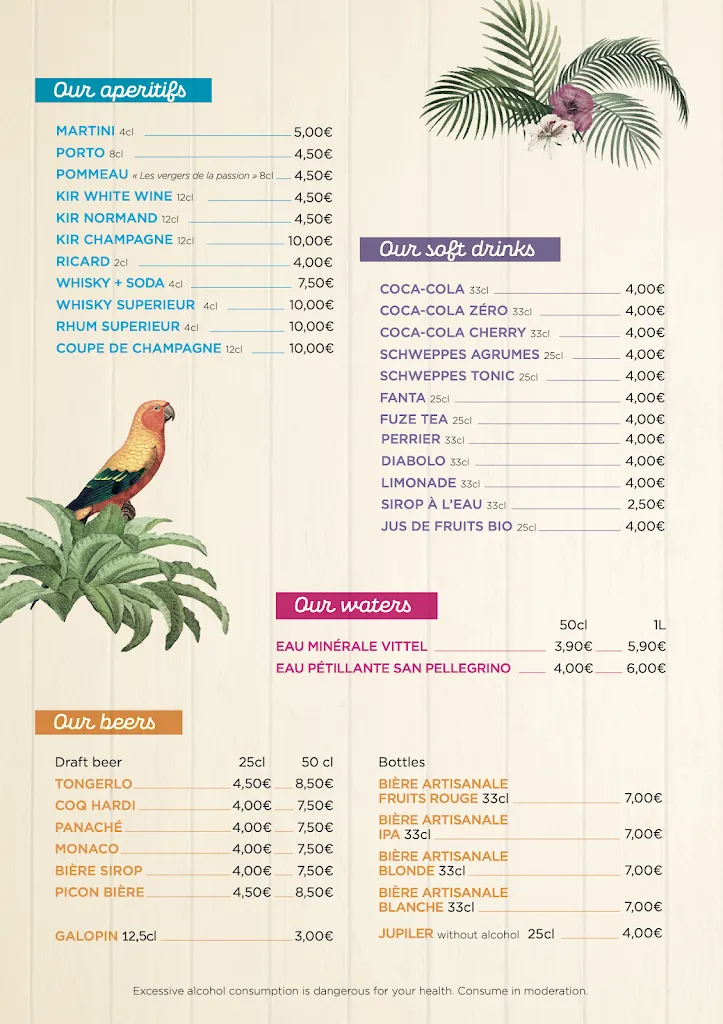 Menu_Papagayo Trinquer Picorer rêver_Saint-Aubin-sur-Mer_immagine_2