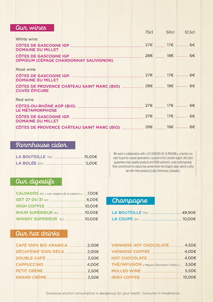 Menu_Papagayo Trinquer Picorer rêver_Saint-Aubin-sur-Mer_immagine_3