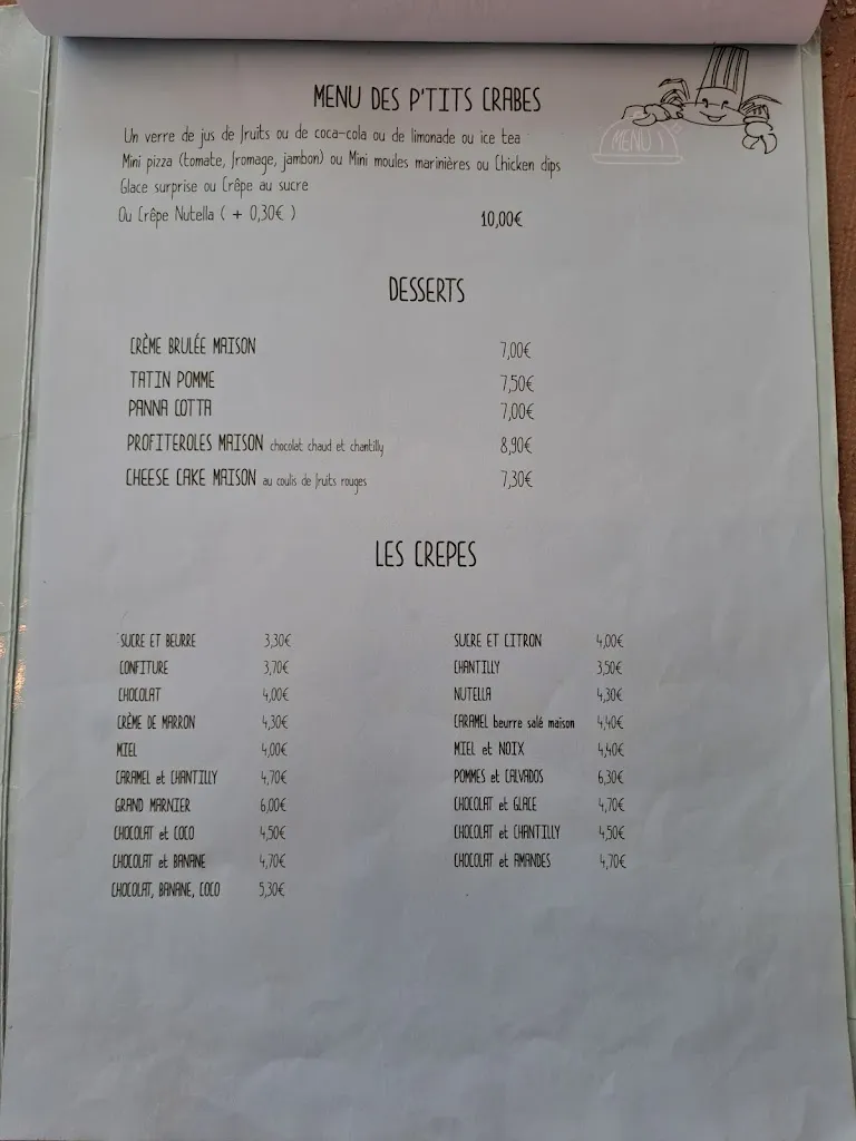 Menu_Le Crabe Vert_Saint-Aubin-sur-Mer_image_1