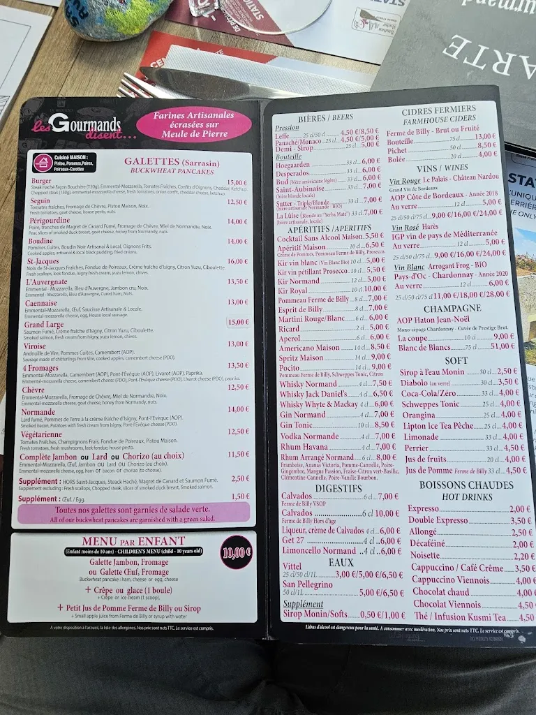 Menu_Les Gourmands Disent ..._Saint-Aubin-sur-Mer_immagine_3