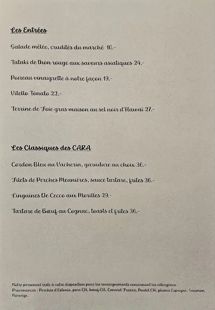 Menu_Auberge des Carabiniers_Saint-Aubin_image_1