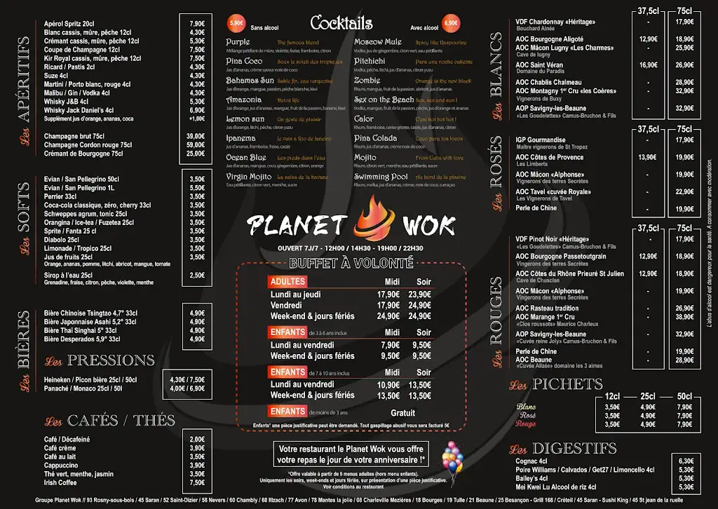 Menu_Planet Wok_Savigny-lès-Beaune_image_1