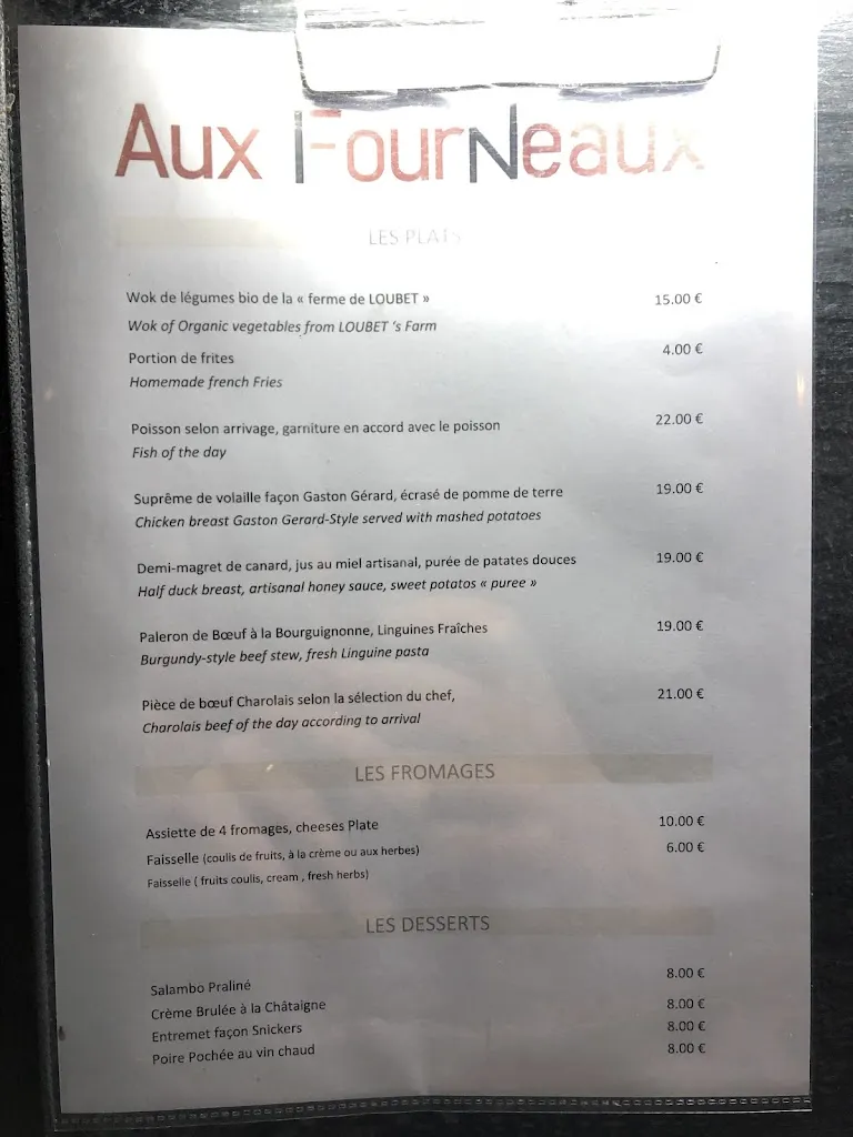 Menu_Aux Fourneaux_Savigny-lès-Beaune_imagen_2