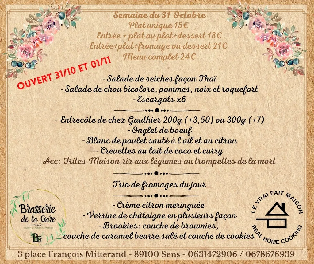 Menu_Brasserie de la Gare_Sens_image_1