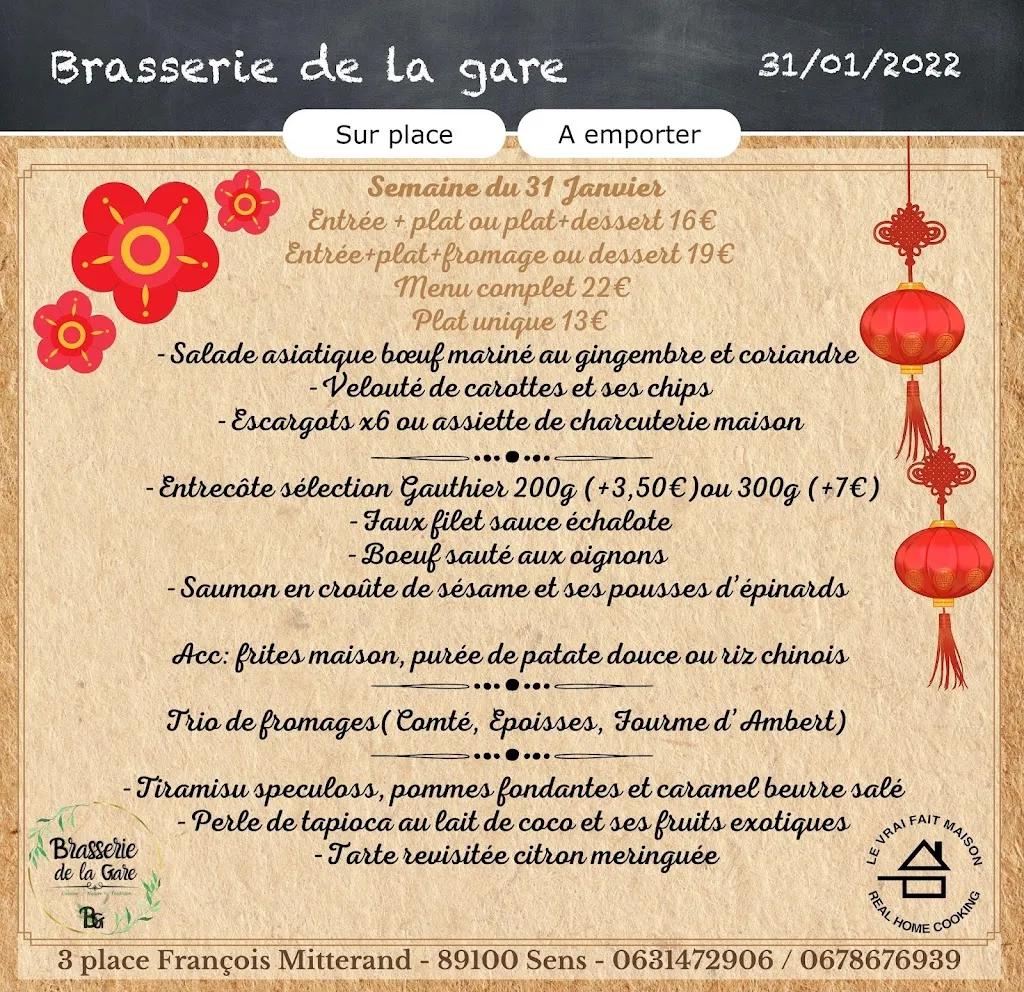 Menu_Brasserie de la Gare_Sens_image_2