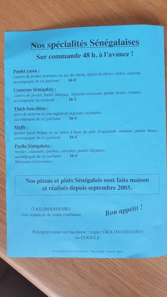 Menu_Ô Kilimandjaro_Saint-Vit_image_4