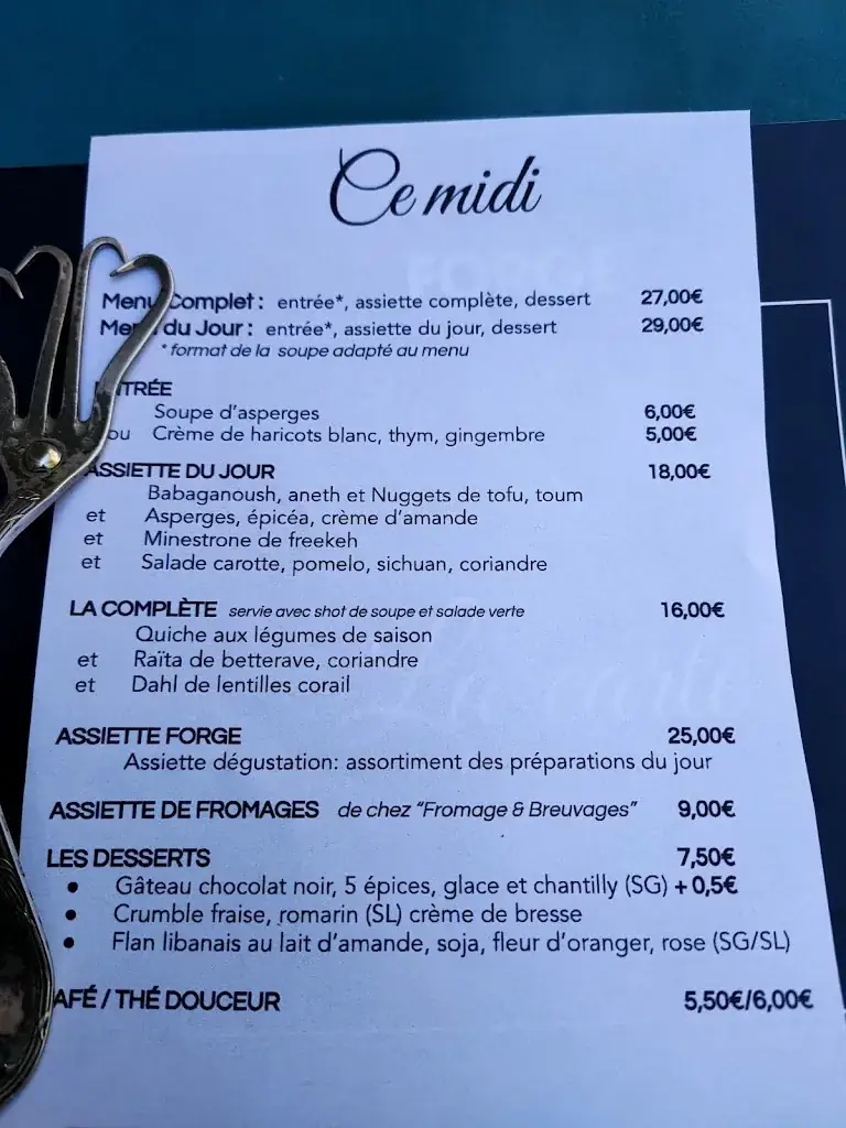 Menu_La Forge des Halles_Chambéry_image_1