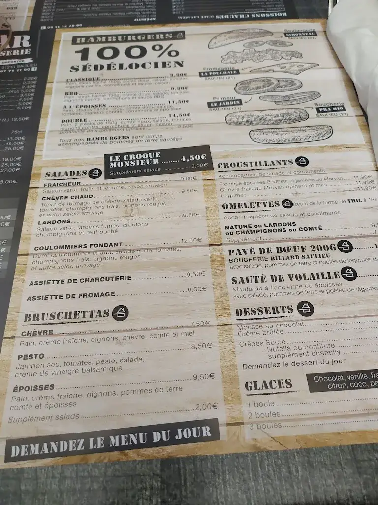 Menu_Le Caps Bar_Saulieu_image_2