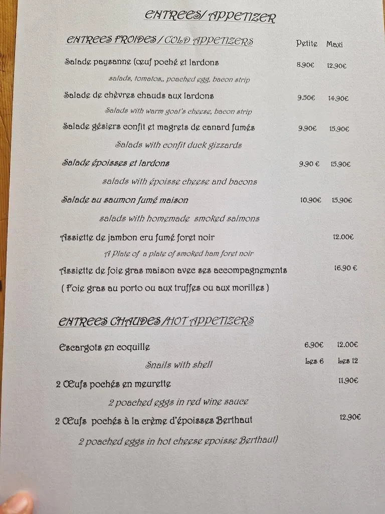 Menu_Restaurant La Marine_Seurre_image_1
