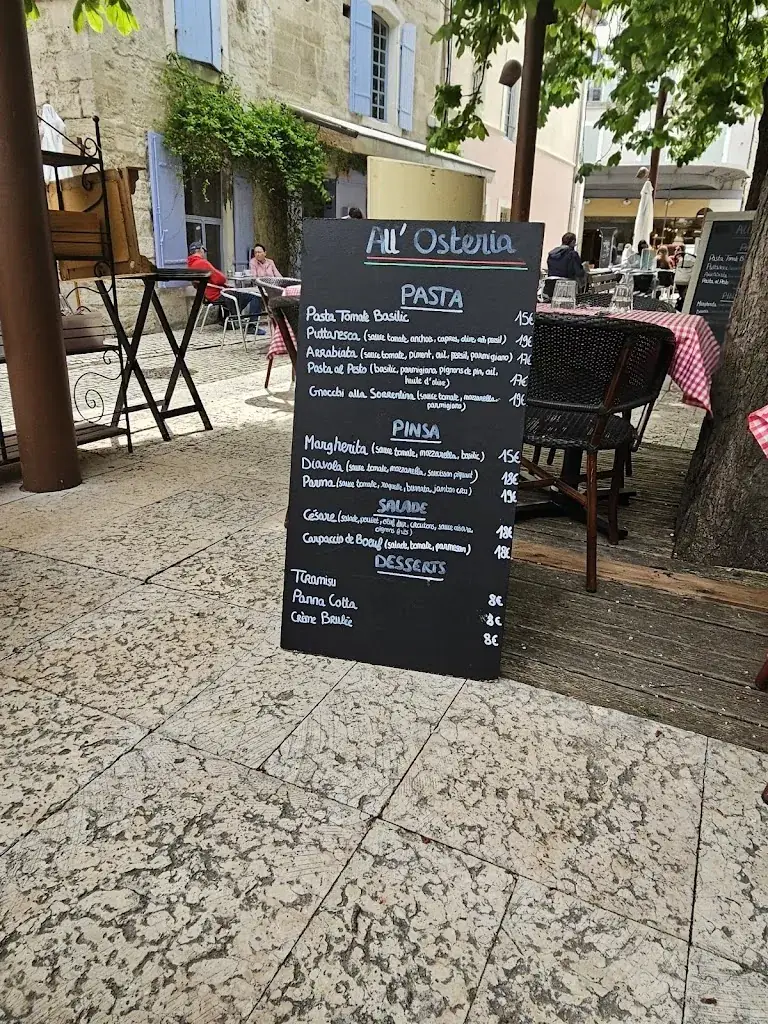 Menu_Restaurant All'Osteria_Saint-Rémy-de-Provence_immagine_2