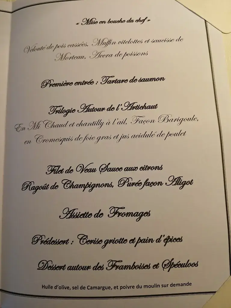Menu_La Table d'Yvan Restaurant St remy de provence_Saint-Rémy-de-Provence_immagine_2